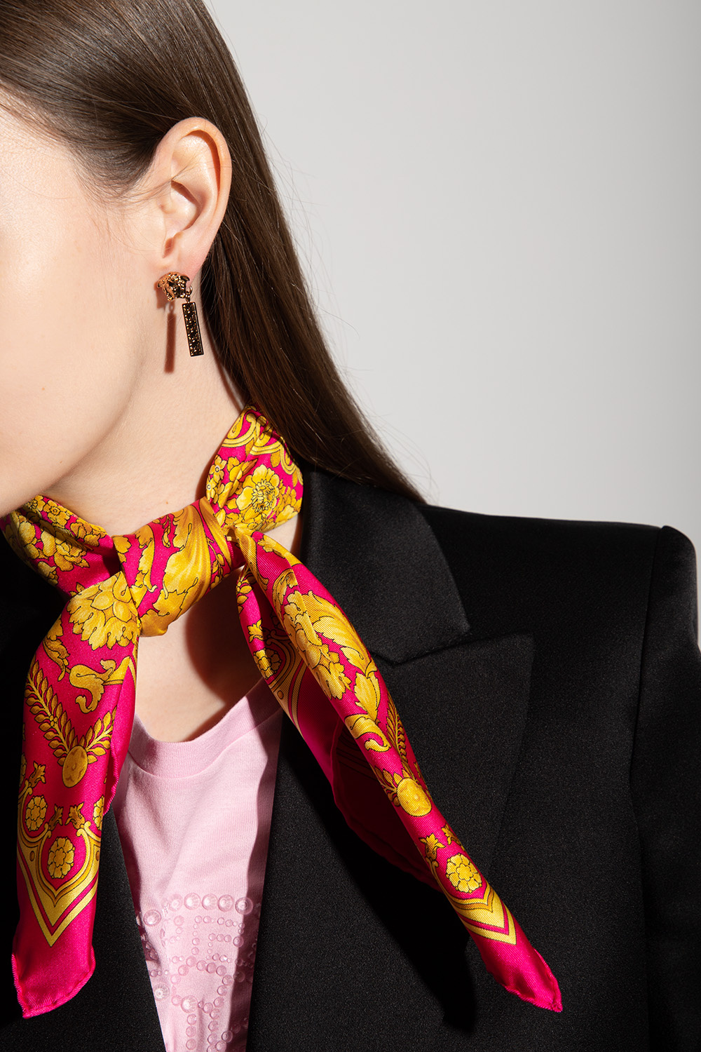 Versace on sale scarf earrings